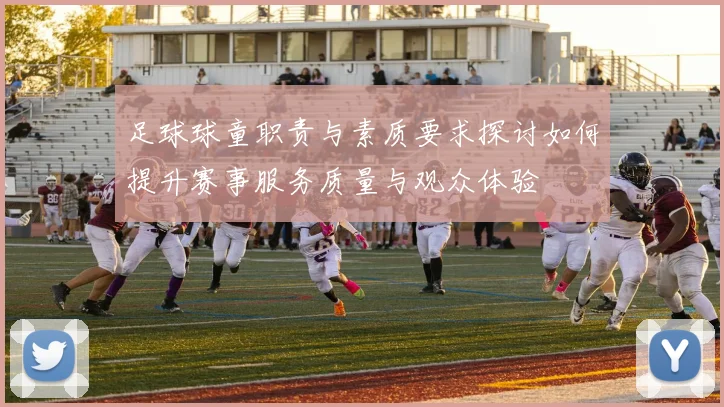 足球球童职责与素质要求探讨如何提升赛事服务质量与观众体验